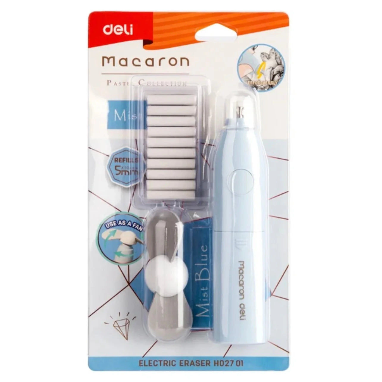 deli Macaron Electric Eraser / ممحاة كهربائية دِلي «ماكرون»