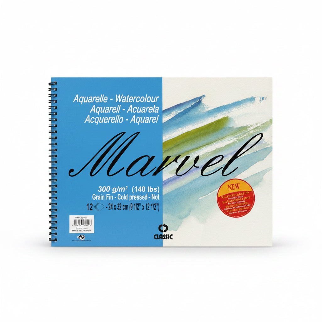 Classic Marvel Watercolour Paper – 300 GSM / كلاسيك مارفِل ألوان مائية 300 جم/م²