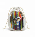 White drawstring pouch / كيس بسحب أبيض