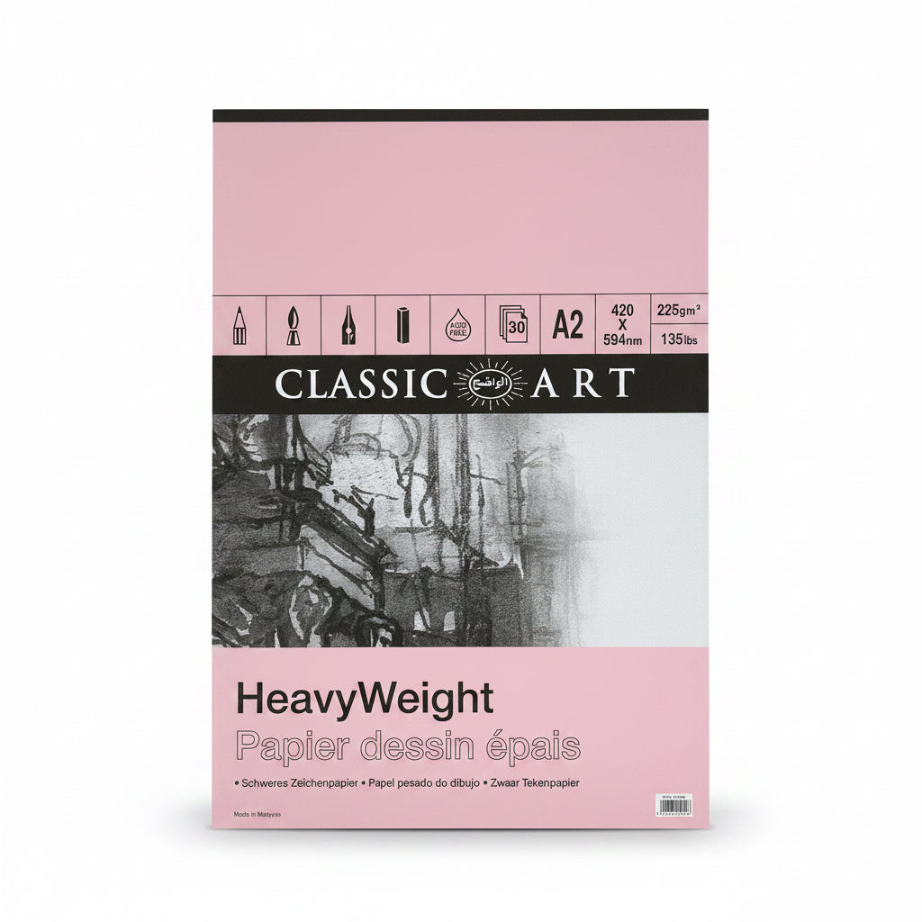 Classic Art Heavy weight papier dessin epais 30 sheets / كلاسيك آرت ورق رسم ثقيل