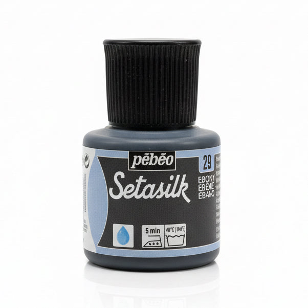 pebeo Setasilk 29 EBONY 45 ml / بيبيو سيتاسيلك 29 – أسود (إيبوني) – 45 مل