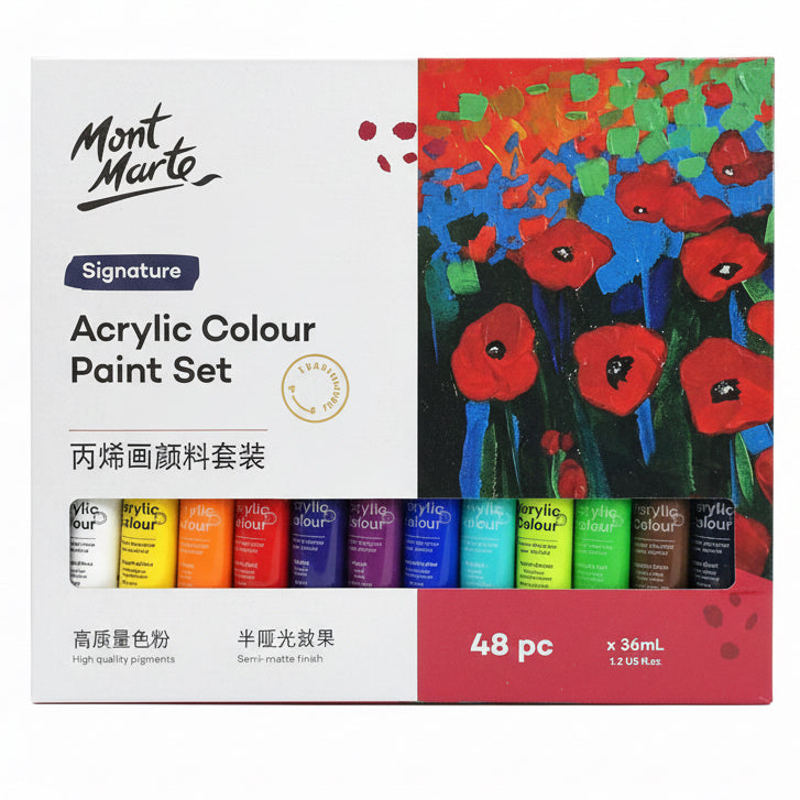 Mont MArte Paint Set 48 Pcs / مونت مارت طقم ألوان 48 قطعة