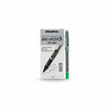 Zebra Liquid Ink Rollerball EX-JB4 0.5 mm, Green, 10 Pcs / زيبرا قلم حبر سائل EX-JB4 0.5 مم أخضر 10 قطع