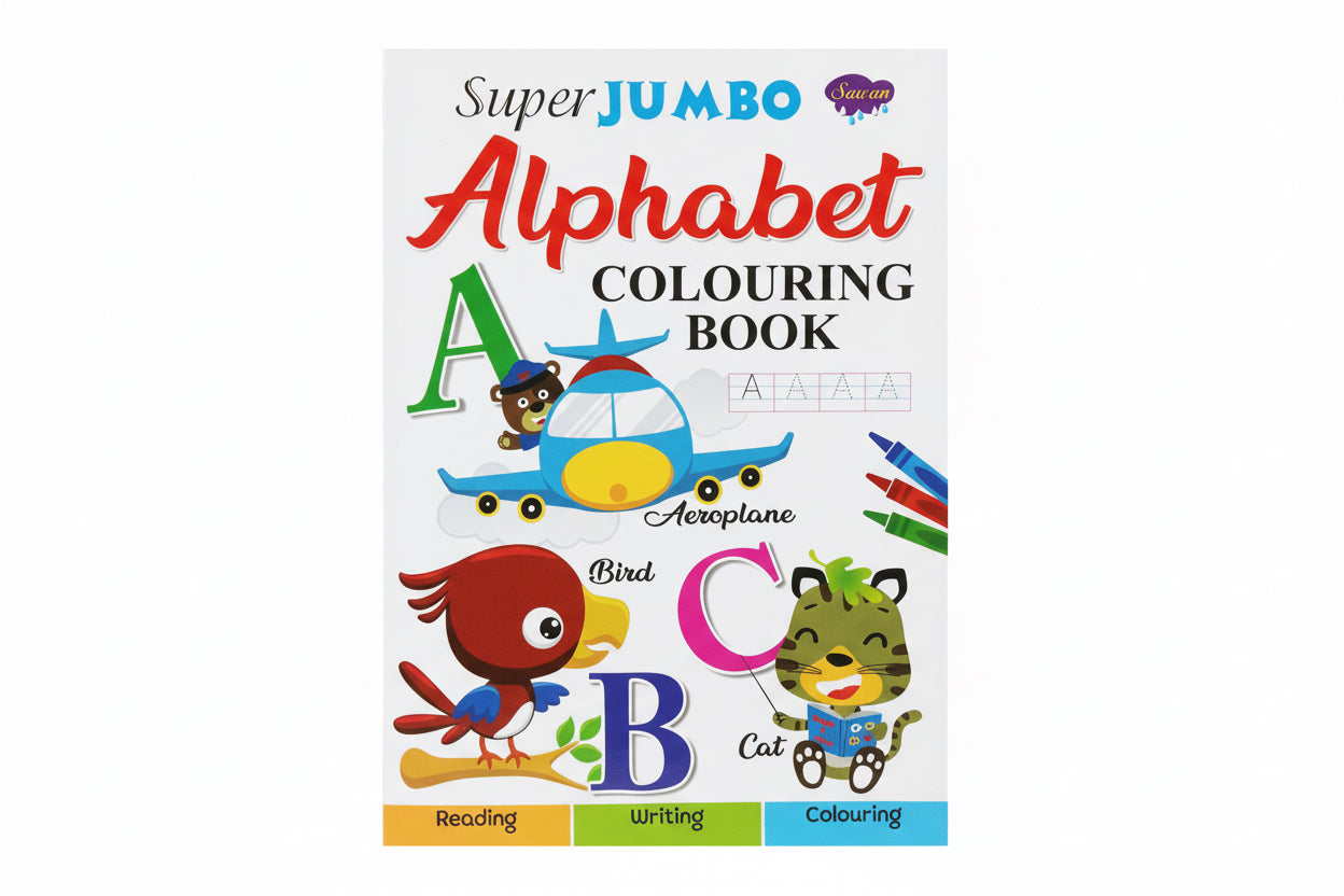 Super Jumbo Alphabet Colouring Book / كتاب تلوين ضخم للأبجدية