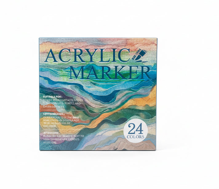 ART WALKER Acrylic Markers – Pack of 24 / أقلام أكريليك ART WALKER – 24 قلم