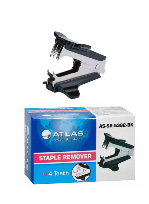 ATLAS STAPLE REMOVER 4 Teeth AS-SR-5382-BK / مزيل دبابيس أطلس بـ4 أسنان AS-SR-5382-BK