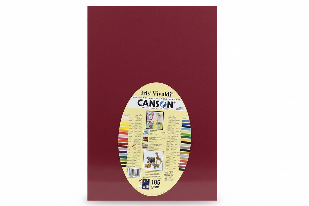 Vivaldi Canson paper 185 gsm 5x / ورق كانسون فيفالدي 185 جم/م² ×5