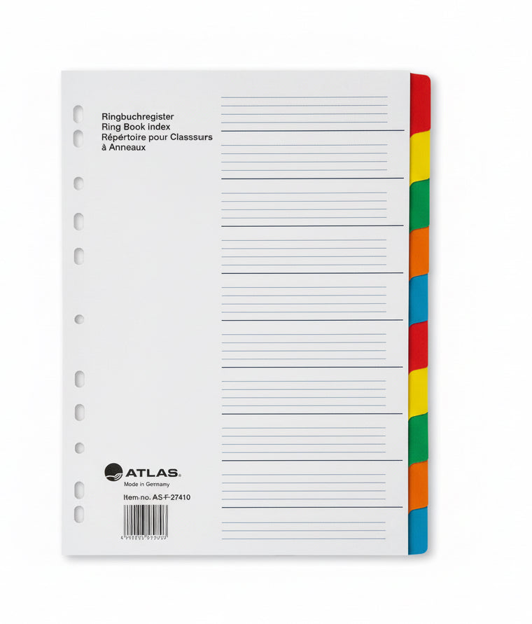 Atlas Ring Book Index / فهرس دفتر حلقات أطلس