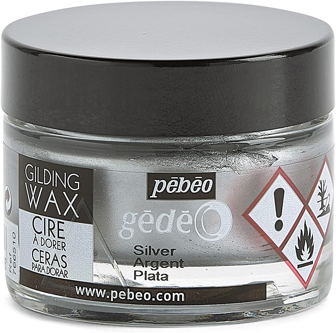 Pebeo Gedeo Gilding Wax Silver 30 ml / بيبو جيديو شمع تذهيب فضي 30 مل