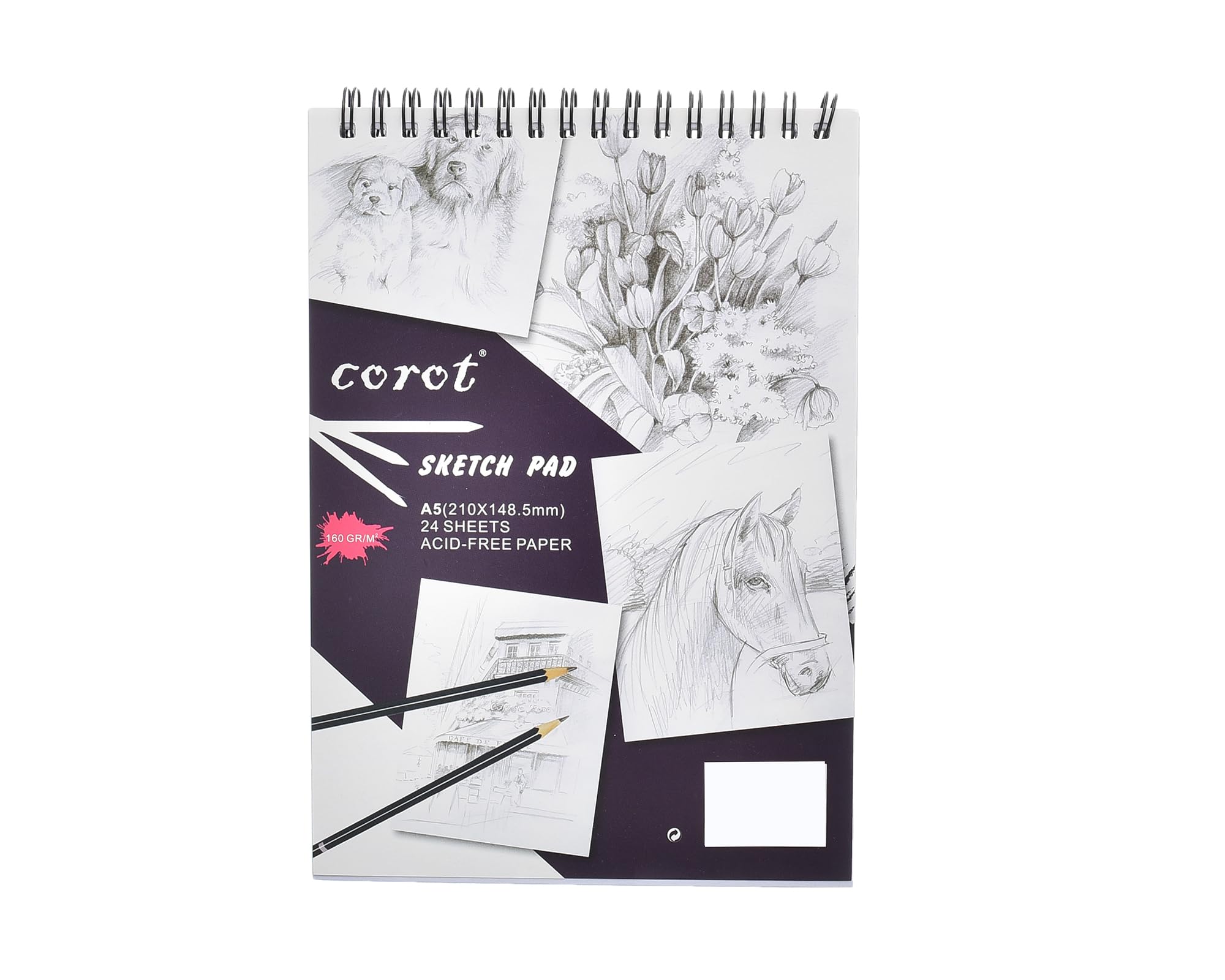 corot Sketch pad A5 160 gsm / كوروت دفتر سكتش 160 جم/م²