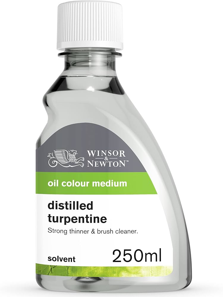 Winsor & Newton Distilled Turpentine, 250ml / تربنتين مقطر من وينسور & نيوتن (250 مل)