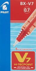 Pilot BX-V7 0.7 HI-TECPOINT x12 Red / بايلوت BX-V7 0.7 هاي تك بوينت ×12 أحمر