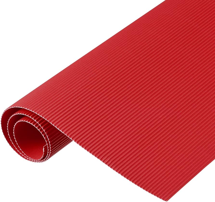 Corrugated Paper - Red / ورق مموج - أحمر