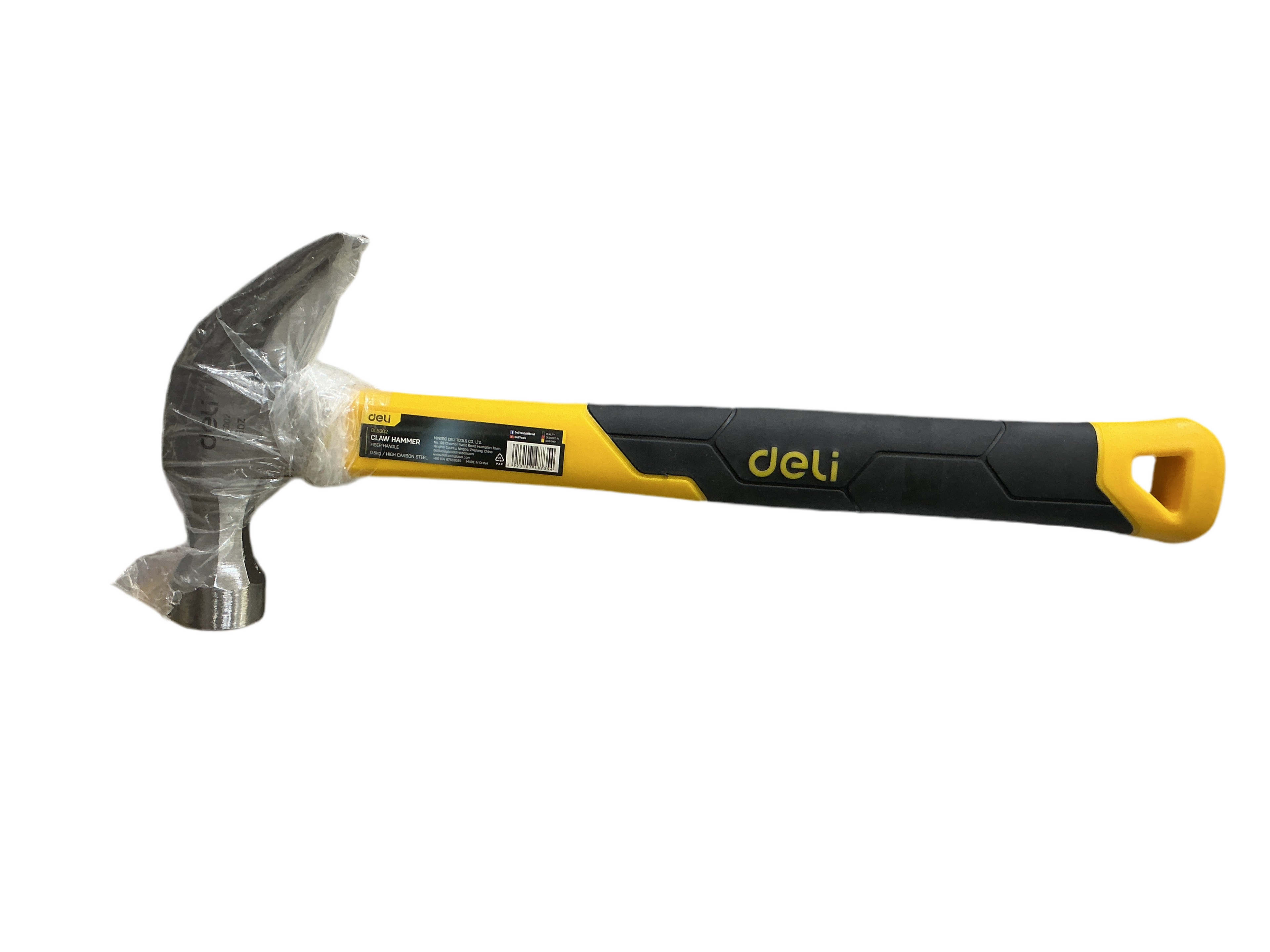 deli CLAW HAMMER with Fiber handle / مطرقة مخلب بمقبض فايبر دِلي