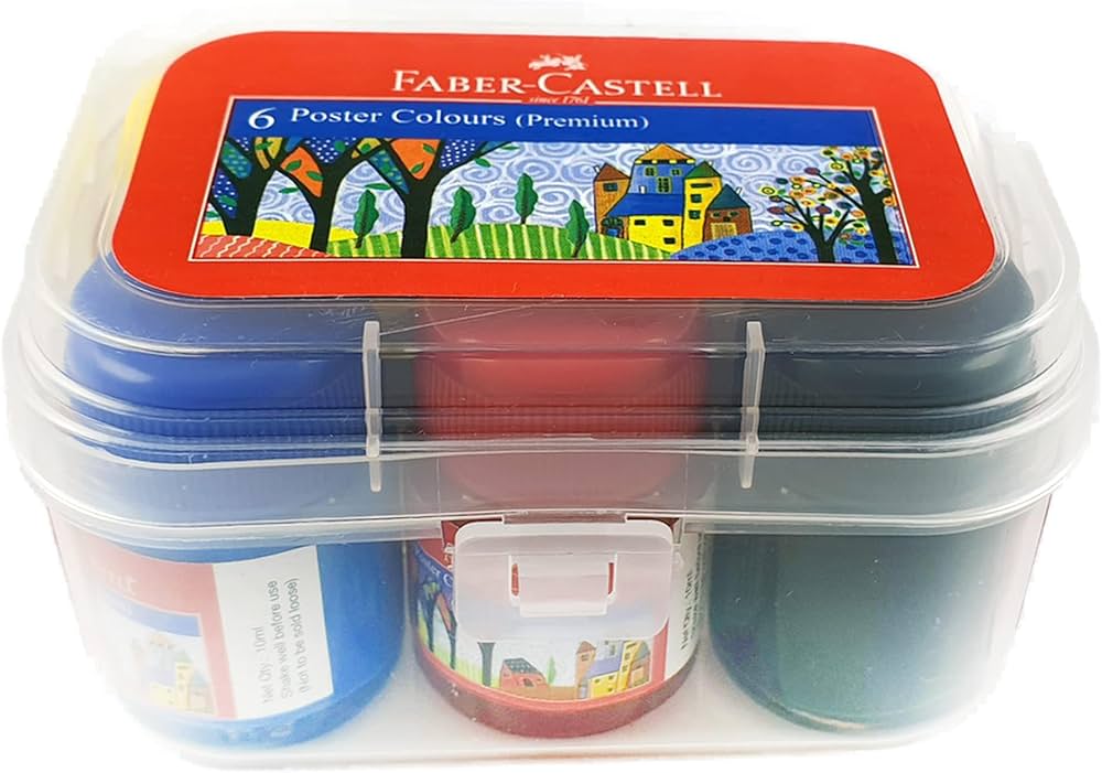 Faber Castell 6 Poster colours / فابر كاستل 6 ألوان بوستر