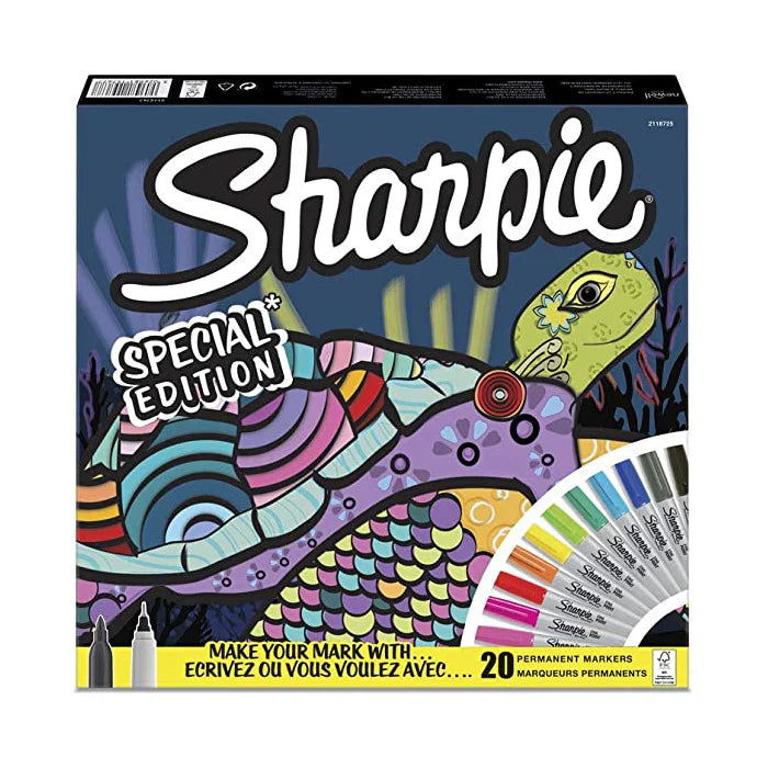 Sharpie special edition 20 Permanent markers / ماركر شاربي إصدار خاص 20 دائم