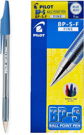 Pilot Ball Point Pen BP-S-F x12 Blue FINE / بايلوت قلم حبر كروي BP-S-F ×12 أزرق دقيق