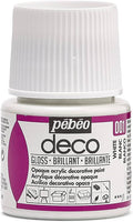 pebeo deco opaque acrylic decorative paint 001 white / بيبو ديكو طلاء أكريليك معتم أبيض 001