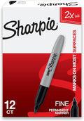 Sharpie FINE Permanent Marker 12 pcs / قلم تحديد دائم شاربى دقيق (12 قطعة)