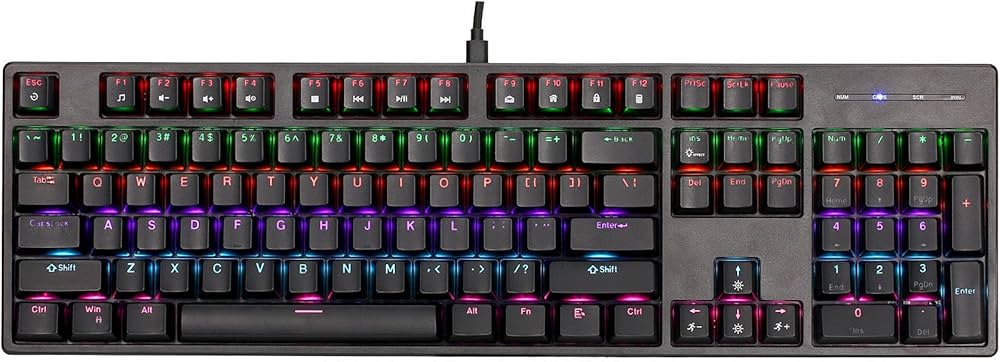 GK-918 MECHANICAL WIRED GAMING KEYBOARD / لوحة مفاتيح ألعاب ميكانيكية سلكية GK-918