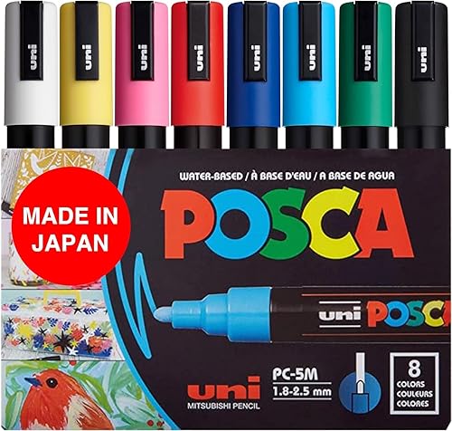 POSCA 8 Colors / ألوان بوسكا 8 ألوان