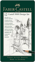 Faber-castell 12 Castell 9000 Design Set / مجموعة تصميم فابر-كاستل 9000 – 12 قطعة
