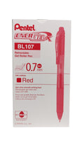Pentel ENERGEL X 0.5mm Red x12 / بنتل إنرجل X 0.5 مم أحمر ×12