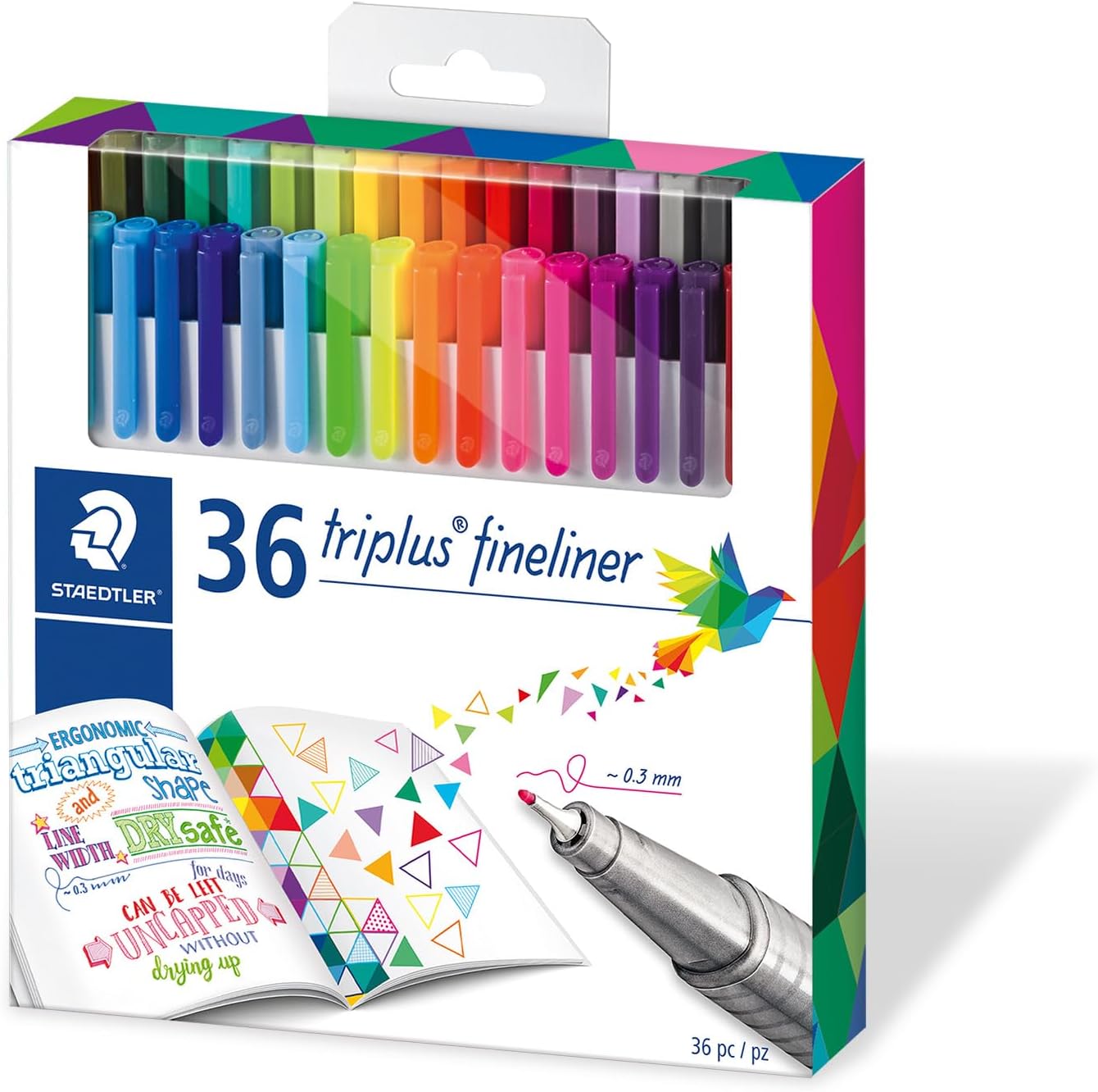 Staedtler 36 brilliant colors / ستدلر 36 لونًا زاهيًا