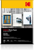 KODAK Photo paper GLOSS 180gsm 20 sheets A4 / ورق صور كوداك لامع – 180 غرام/م²، 20 ورقة بحجم A4