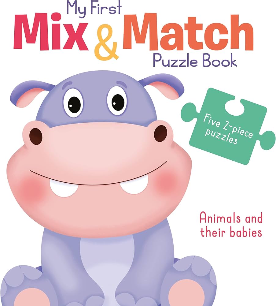 Puzzle Books Animals and their babies / كتاب أحاجي: الحيوانات وصغارها