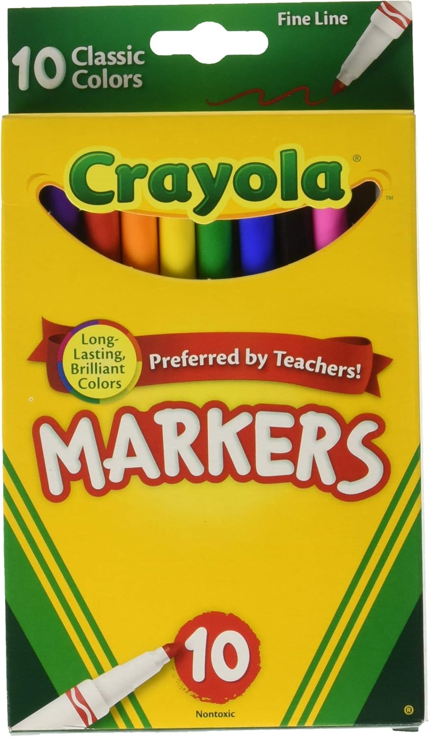 Crayola 10 Classic Color Markers / كرايولا 10 ماركر