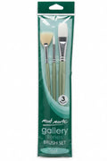 Mont marte gallery series BRUSH Set 3x / طقم فرش مونت مارت سلسلة جاليري 3 قطع