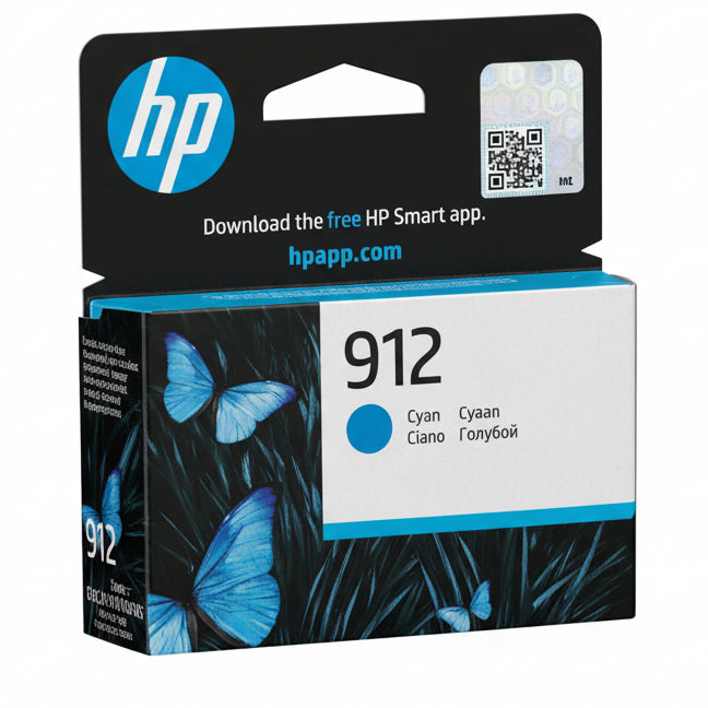 Original HP Ink Cartridge 912 Cyan 315* pages / خرطوشة حبر أصلية HP 912XL سماوي 315* صفحة
