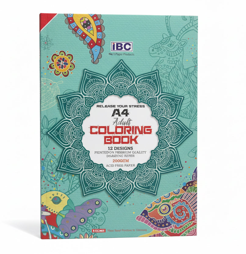 A4 Advanced Colouring Book / كتاب تلوين متقدم بحجم A4