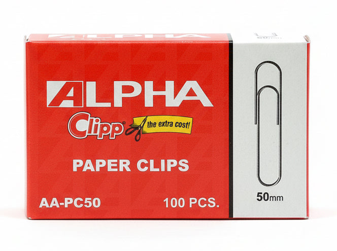 ALPHA PAPER CLIPS 100 pcs / مشابك ورق ألفا 100 قطعة