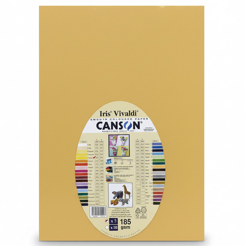 Vivaldi Canson Paper A3 185 gsm 5x / ورق كانسون فيفالدي 185 جم/م² ×5 A3