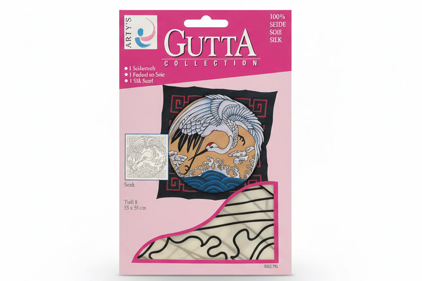 GUTTA Silk scarf 55x55 cm / وشاح حرير غوتّا 55x55 cm