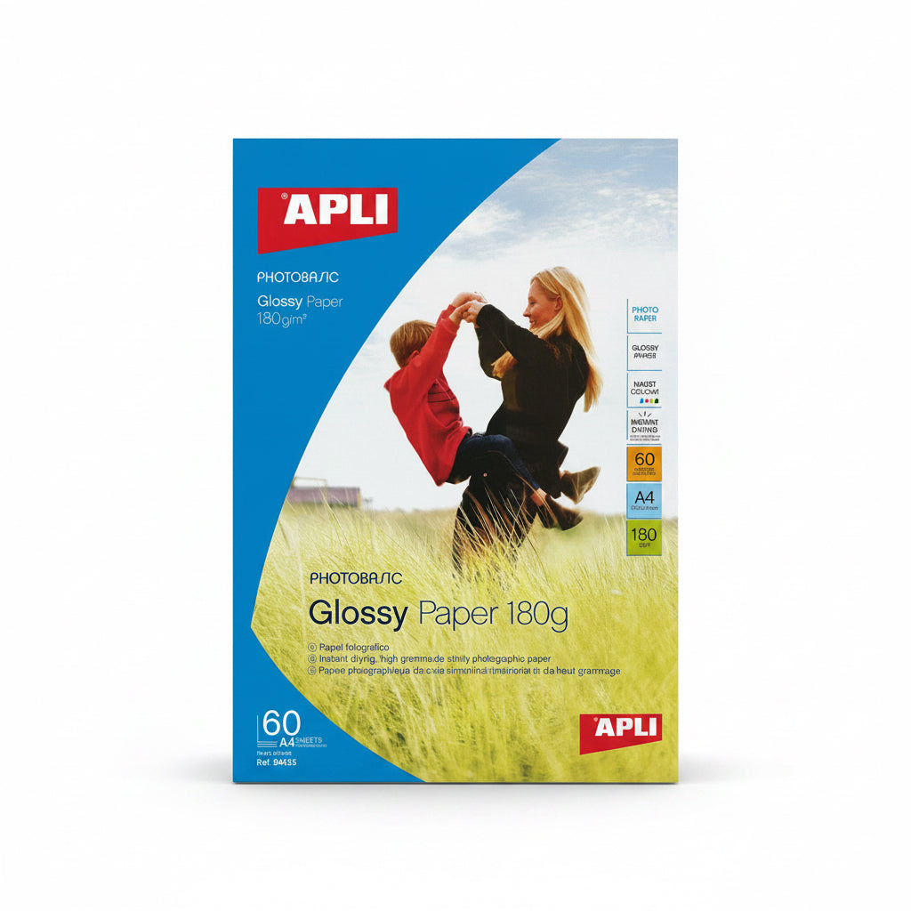 APLI Glossy paper 180g / ورق لامع APLI ‏180 جم