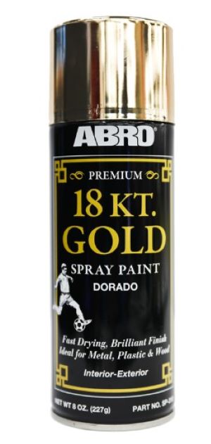 ABRO 18 KT. Gold Spray Paint / بخاخ ABRO ذهب 18 قيراط