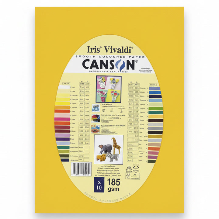 Iris Vivaldi Canson Paper A4 185 gsm x10 / ورق كانسون Iris Vivaldi ‏185 A4 جم/م² ×10