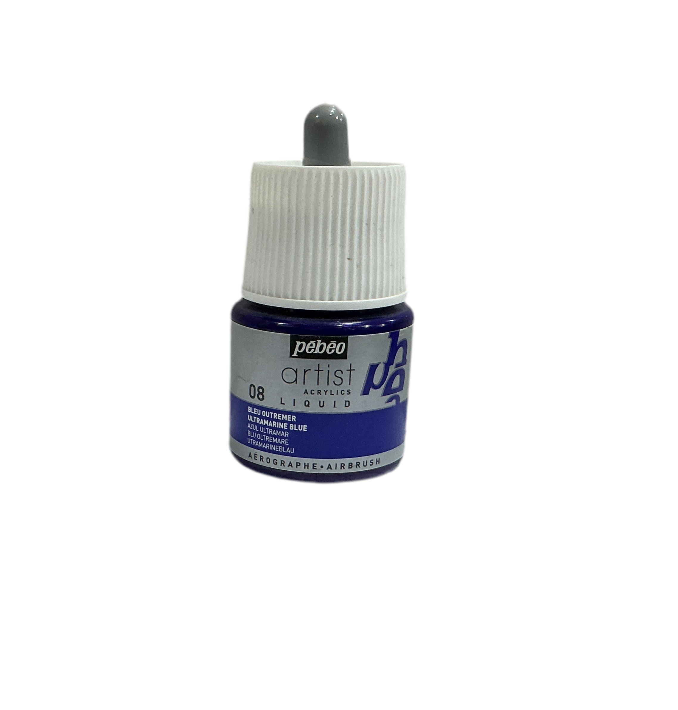 pebeo artist acrylics LIQUID 08 ultramarine Blue / بيبو أرتيست أكريليك سائل 08 أزرق فوق بحري