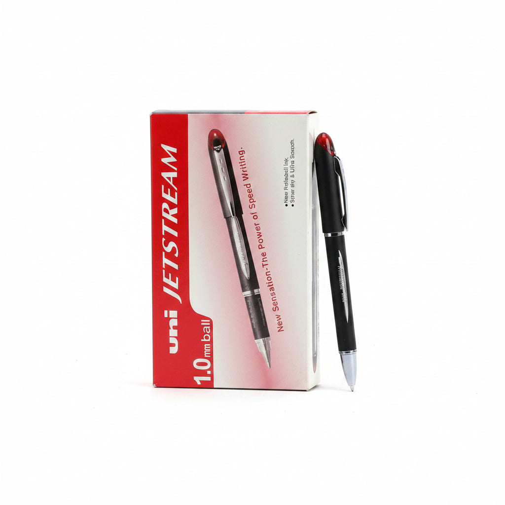 uni JETSTREAM 1.0mm ball Red / يوني جيت ستريم كرة 1.0 مم أحمر