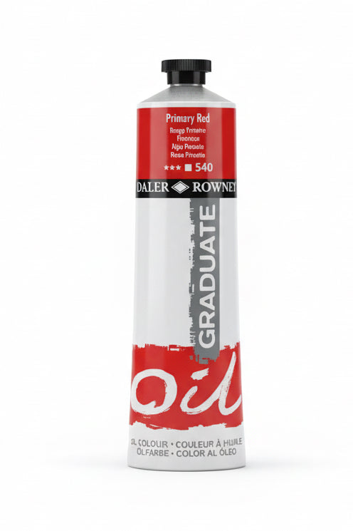 Daler-Rowney Graduate Oil Primary Red / لون زيتي دالر-روني Graduate أحمر أساسي