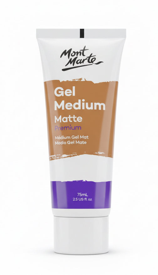 Mont marte Gel medium matte permium 75 ml / مونت مارت وسيط جل مطفي بريميوم 75 مل