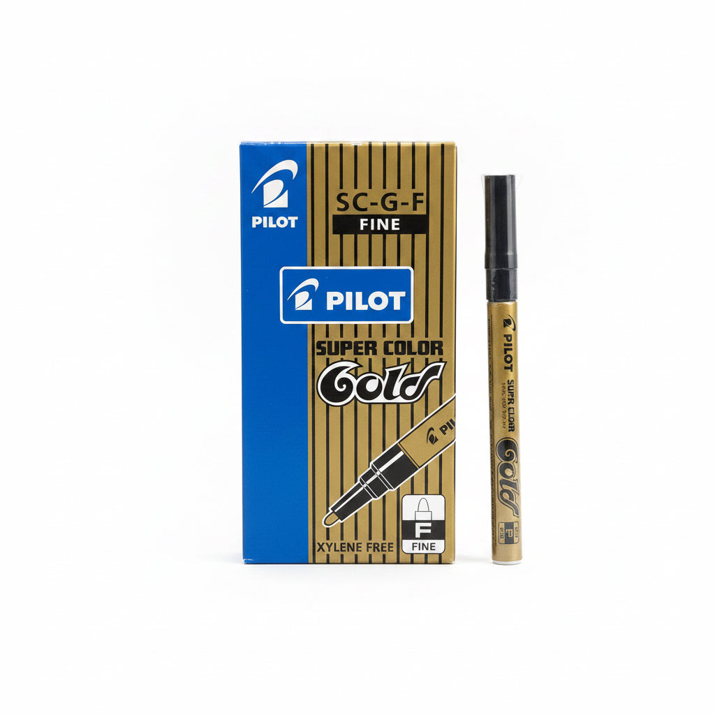 Pilot SUPER COLOR Gold SC-G-FGold x12 / بايلوت سوبر كولور SC-G- F ذهبي ×12