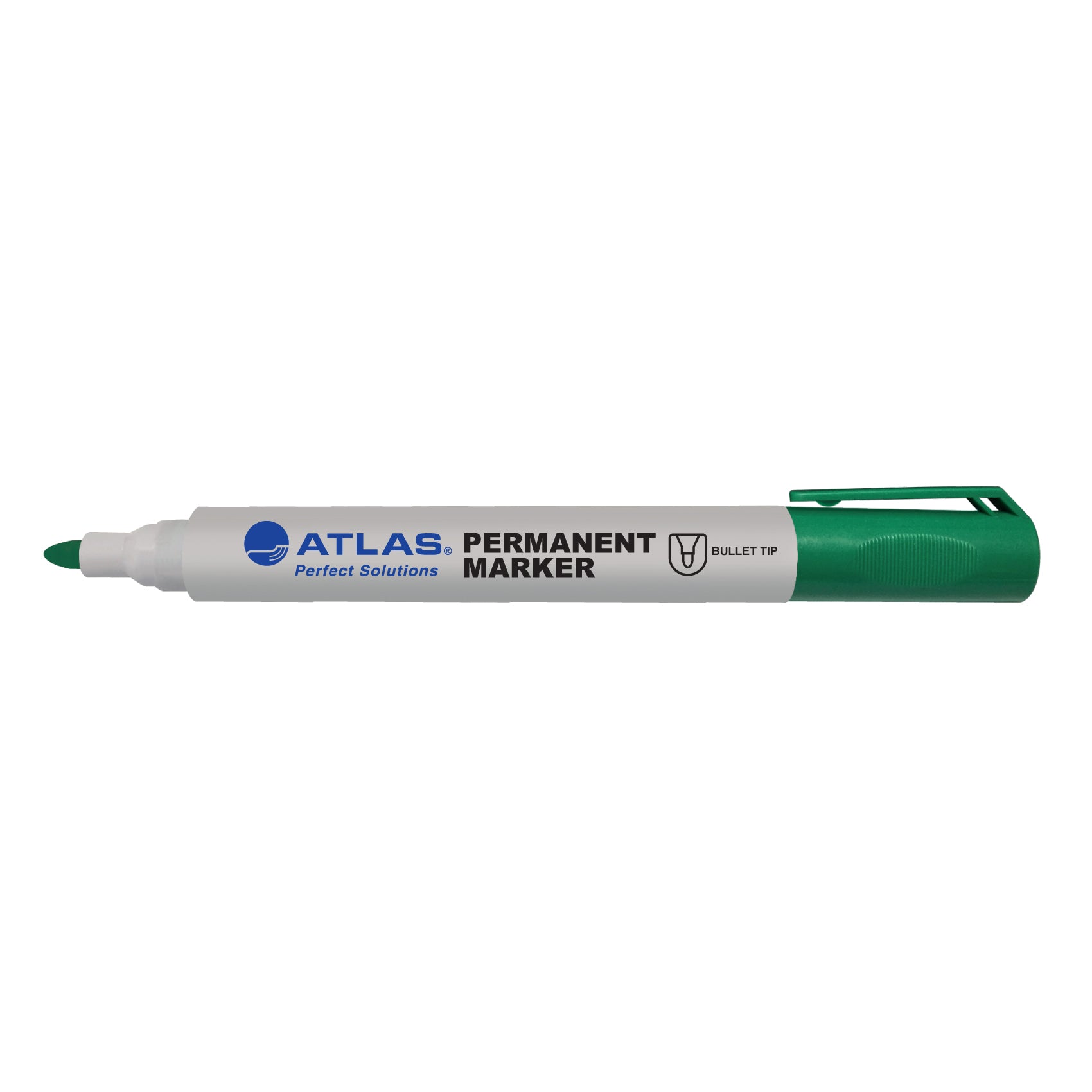 Atlas PERMANENT MARKER Green Bullet Tip