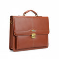 Brown leather Brief case / حقيبة مستندات جلدية بنية