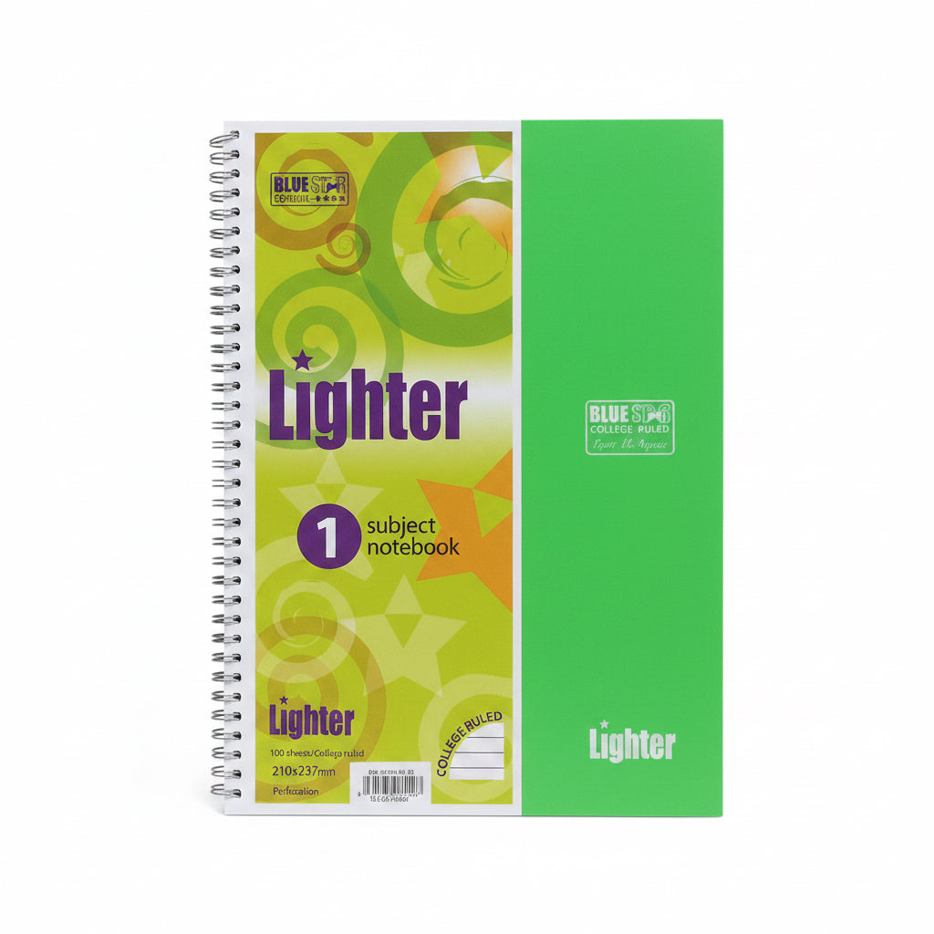 Blue star Lighter 2 subject NoteBook / دفتر بلو ستار لايتر مادتين