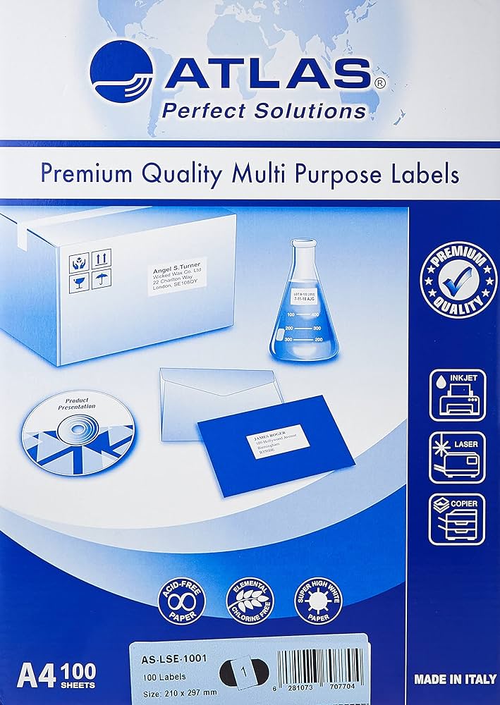ATLAS AS-LSE-1001 100 Labels / أطلس عدد 100 ملصق