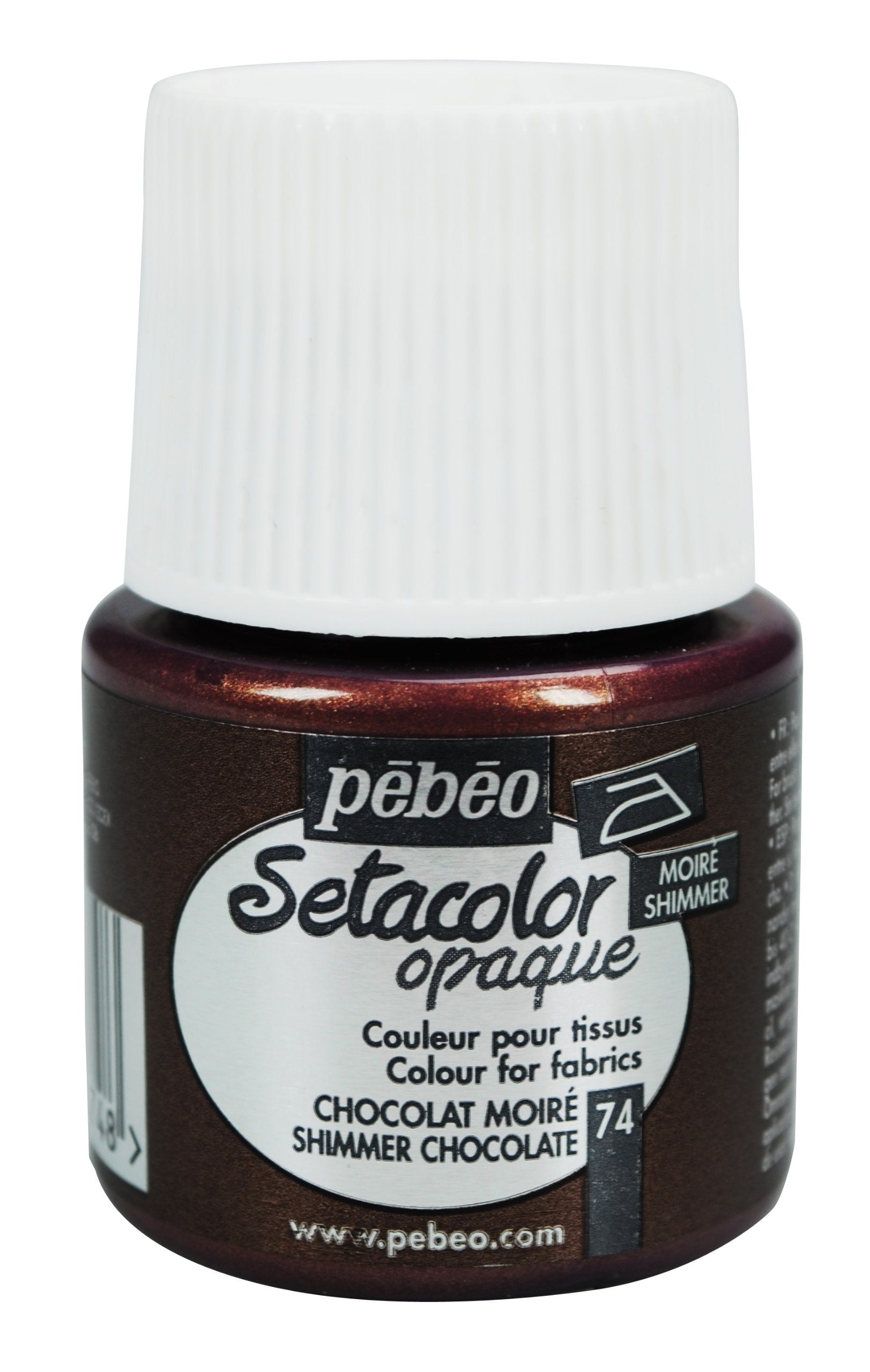 Pebeo Setacolor Opaque 74 Shimmer Chocolate / بيبو سيتاكلر معتم 74 شوكولاتة لامعة
